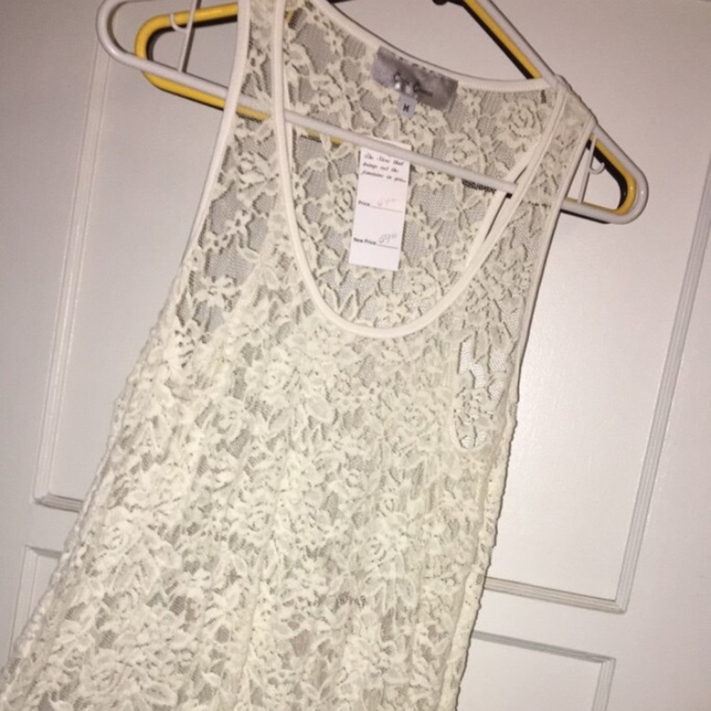 White Laced Blouse